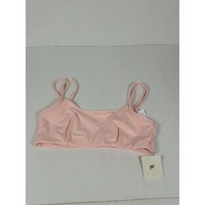 Fabletics Low Impact Cross-Back Bra Light Capri Coral Sz  M